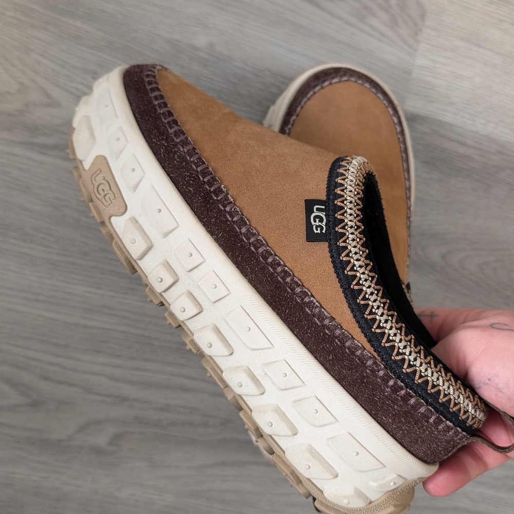 UGG Men's Tan and Brown Slip-On Loafers